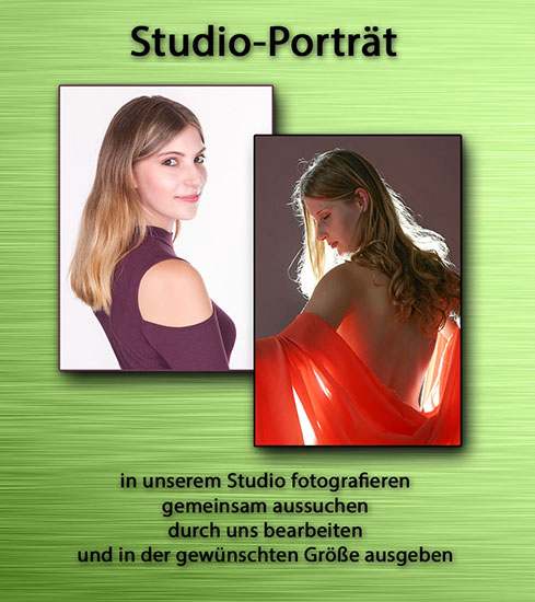 Studio-Porträt in unserem Fotostudio